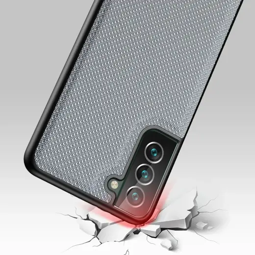 Dux Ducis Fino case is made of nylon material for Samsung Galaxy S22 + (S22 Plus) blue Photo