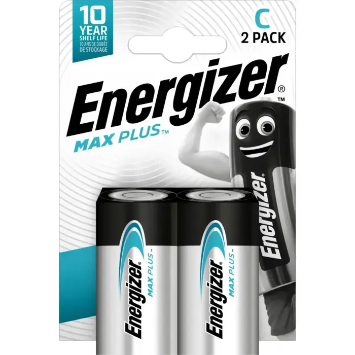 Sārmu baterija LR14 (C) 1,5 V MAX plus Energizer 2 gab. blisterī