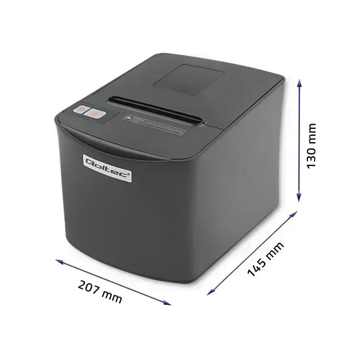 Qoltec Receipt printer RTP-0256 | voucher | thermal | High Speed | 203 dpi | USB Foto 6