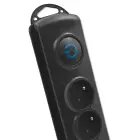 Qoltec Surge protector | 6 sockets | 1.8m | Black — Foto 7