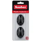 Hooks, 2 pcs, oval, black — Photo 1