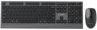 Klaviatūra un pele Gembird Desktop set Dual-mode US