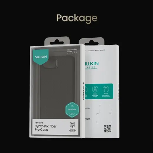 Nillkin Synthetic Fiber PRO чехол для телефона для iPhone 16 золотой Фото num