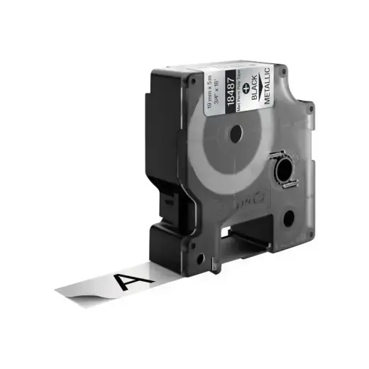 Dymo Schriftband Vinyl Black Metallic (18487) Foto 3
