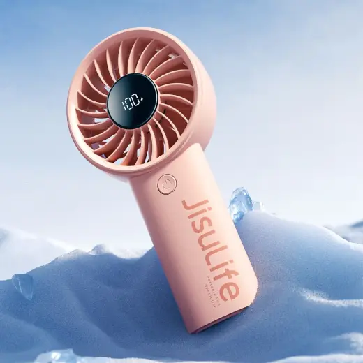 Jisulife Handheld Fan Life4 3600mAh Portable USB Fan - Pink Foto 4