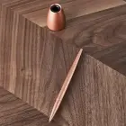 Lexon Scribalu Pen with Base soft gold LS64P1 Foto 6