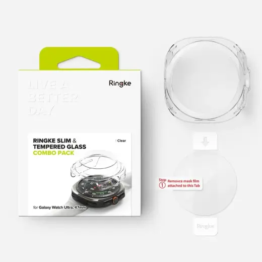 ТОНКОЕ ЗАКАЛЕННОЕ СТЕКЛО RINGKE GALAXY WATCH ULTRA (47 ММ) CLEAR Фото num