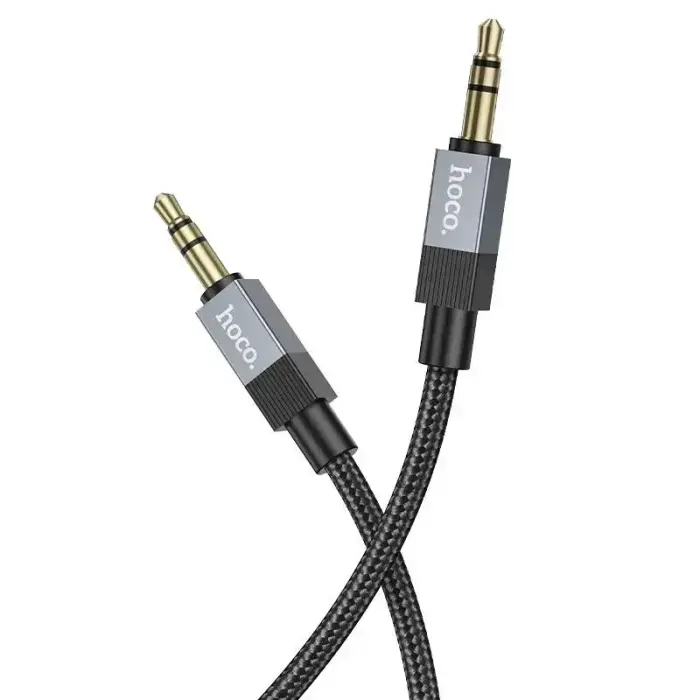 Cable AUX Jack 3,5 mm (male) to Jack 3,5 mm (male) Hoco 1 m UPA32 black Photo