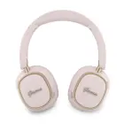 Guess Rectangle Metal Script Logo ENC Wireless Headphone Pink — Foto 3