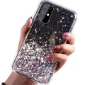 Fusion glue glitter silikona aizsargapvalks Apple iPhone 13 melns Foto 1