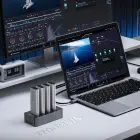 Orico IT48N-C 4-Disk Docking Station with M.2 NVME Clone Function - Gray Foto 6