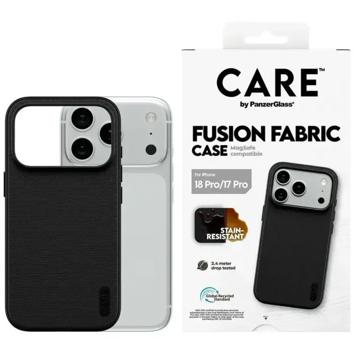 Case CARE by PanzerGlass Fusion Fabric   MagSafe for iPhone 18 Pro / 17 Pro black