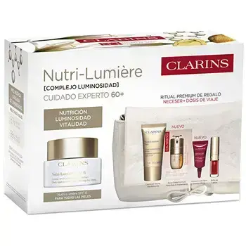 Clarins Crema De Día Todo Tipo De Pieles Nutri Lumière Estuche 5 Piezas