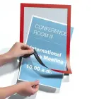 Pašlīpoša kabata DURABLE DURAFRAME® A4, ar rāmi, sarkana krāsā, 2 gab./iepak. Фото num