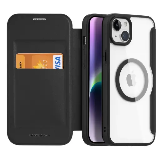 Dux Ducis Skin X Pro Magnetic Flip MagSafe Case iPhone 15 - Black Фото num