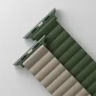 Uniq Revix Magnetic Strap for Apple Watch 42 | 44 | 45 | 49 mm - Green-Beige Foto 2