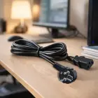 Qoltec Power cable SCHUKO | IEC C13 | CEE 7/7 | 3x0.75mm² | Pure copper Cu | 1.8m Фото num