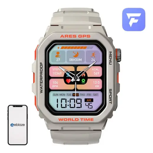 Zeblaze Ares GPS smartwatch (white) Photo
