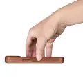 iCarer CE Oil Wax Premium Leather Folio Case iPhone 14 Plus magnetic flip case MagSafe brown (AKI14220707-BN) — Photo 12