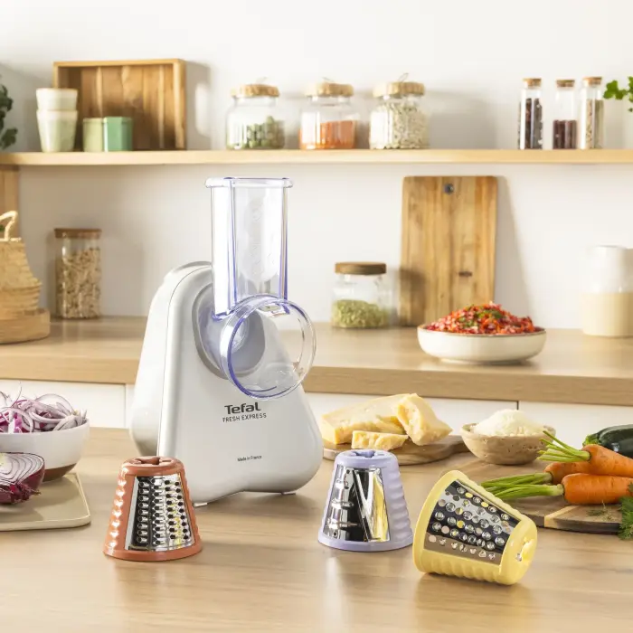 TEFAL Fresh Express elektriskā dārzeņu rīve, gaiši pelēka Photo