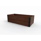 Rectangular flower bed Maple Trough 106x52x32cm brown — Photo 1