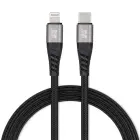 Cable USB C to Lightning Blue Star 2,4A with braid 1,2 m TFK-DC-003 black Photo