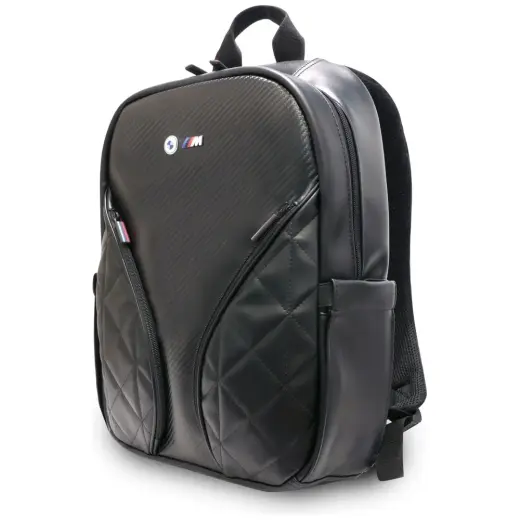 Backpack BMW Carbon Pockets & Metal Logo 16" black Foto 2