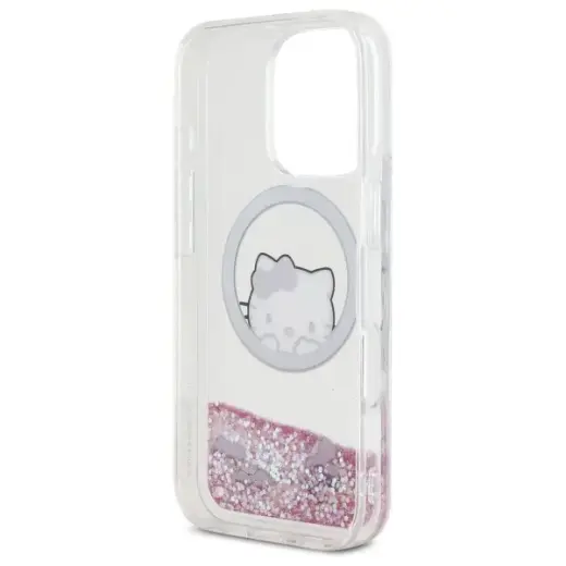 Hello Kitty HKHMP16LLSWKH iPhone 16 Pro   6.3" biały|white hardcase Liquid Glitter Sweet Kitty Bows MagSafe Фото num