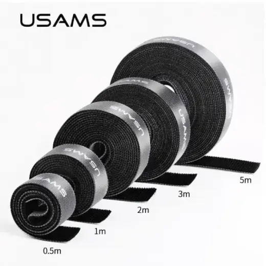 USAMS Taśma organizer do kabli Velcro 1mczarny/black ZB60ZD02 (US-ZB060) Foto 6