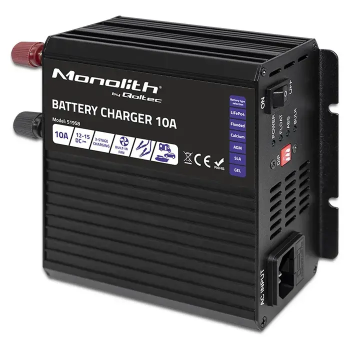 Charger for LiFePO4 AGM GEL SLA batteries, 10A Фото num