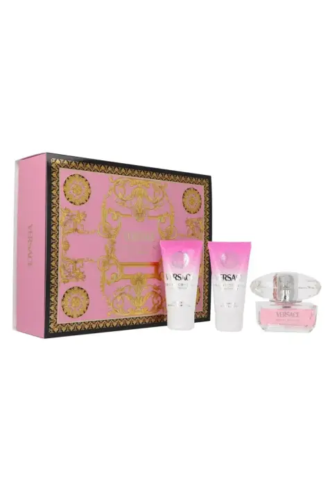 Set Versace Bright Crystal Edt 50ml + Shower Gel & Body Lotion 50ml