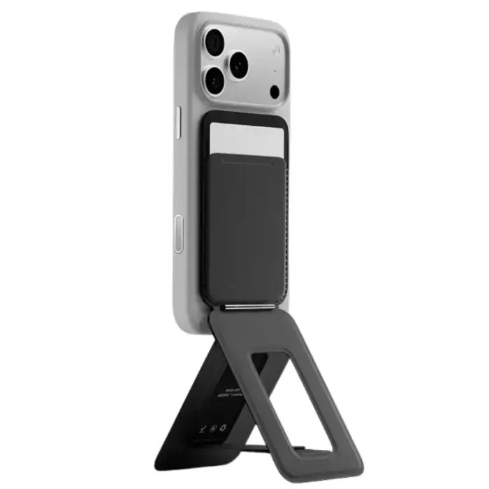 Magnetic stand with wallet for smartphone Moft Movas Tripod MagSafe black