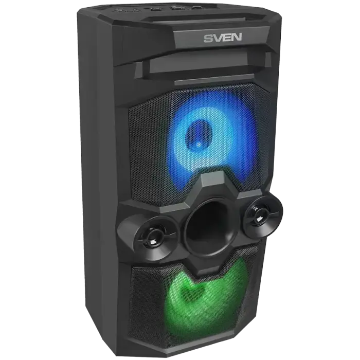 Speaker SVEN PS-650, black (50W, TWS, Bluetooth, FM, USB, microSD, LED-display, 4000mA*h)