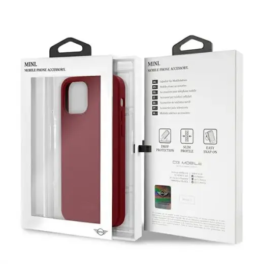 Mini MIHCP12MSLTRE iPhone 12|12 Pro 6,1" czerwony|red hard case Silicone Tone On Tone Photo