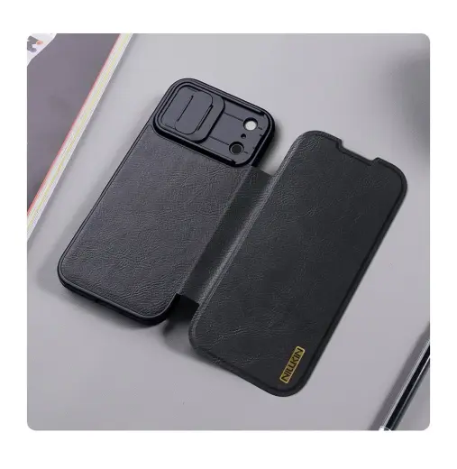 Nillkin Qin Book PRO Case for Apple iPhone 17 Pro Max Black Photo