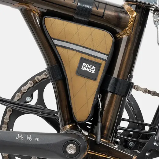 Rockbros Triangle Bike Frame Bag 0.3l - Brown Фото num