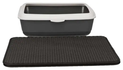 Kaķu tualetes paklājs : Trixie Cat Litter tray sieve mat, EVA, 40*55 cm, black Foto 7
