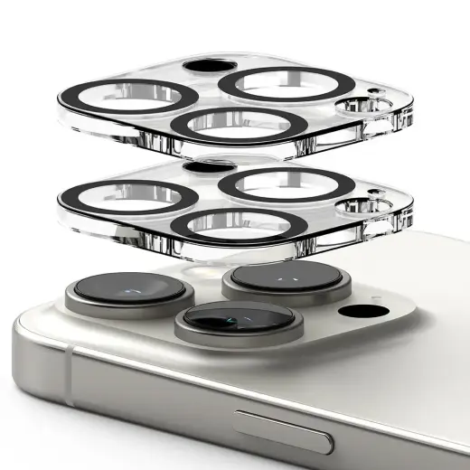 RINGKE KAMERAS AIZSARGS 2 GAB. IPHONE 16 PRO | 16 PRO MAX CAURSPĪDĪGS Foto 4
