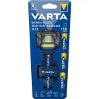 VARTA head flashlight LED Work flex motion sensor H20 150lm 18648 + 3 x batteries R3 (AAA) Photo