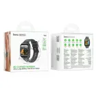 Smartwatch 1,83" IP68 with call function Hoco Y44 black — Фото 6