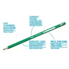 Krāsainie zīmuļi CARIOCA TITA, dzēšami, 12gab Foto 3