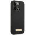 Guess GUHMP14XSBPLK iPhone 14 Pro Max 6,7" czarny|black hard case Silicone Logo Plate MagSafe Фото num