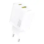 Dudao A27TEU PD 30W GaN USB-A USB-C Wall Charger - White Foto 1