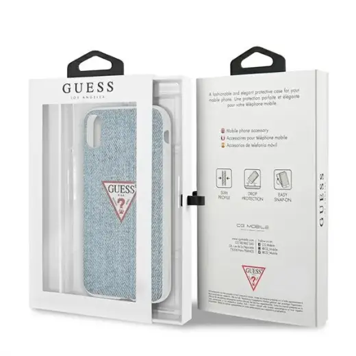 Guess GUHCI61PCUJULLB iPhone Xr light blue hardcase Jeans Collection Foto 8