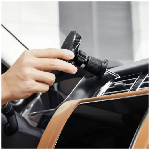 Car mount with wireless charger PITAKA MagEZ Pro 2 Qi2 15W NFC MagSafe black grey Foto 13