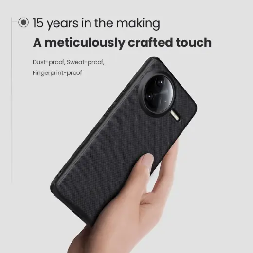 Nillkin Super Frosted PRO Magnetic Back Cover for Poco F7 Ultra Black Foto 4
