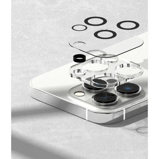 RINGKE KAMERAS AIZSARGS 2 GAB. IPHONE 14 PRO | 14 PRO MAX CAURSPĪDĪGS Foto 4
