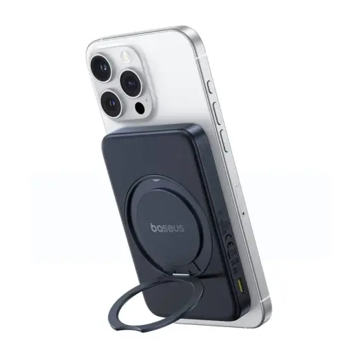 Baseus magnetic powerbank with stand PicoGo Qi2 5000mAh 20W Foto 2