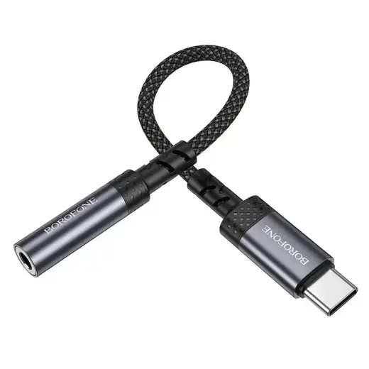 Borofone Adapter BV24 Graceful - Type C to jack 3,5mm - grey Photo