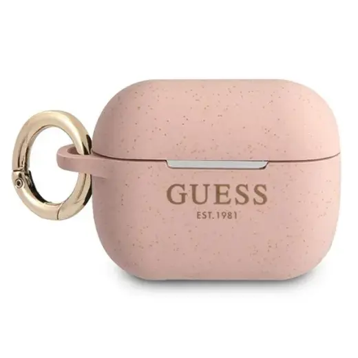 Guess GUAPSGGEP AirPods Pro cover różowy|pink Silicone Glitter Foto 1